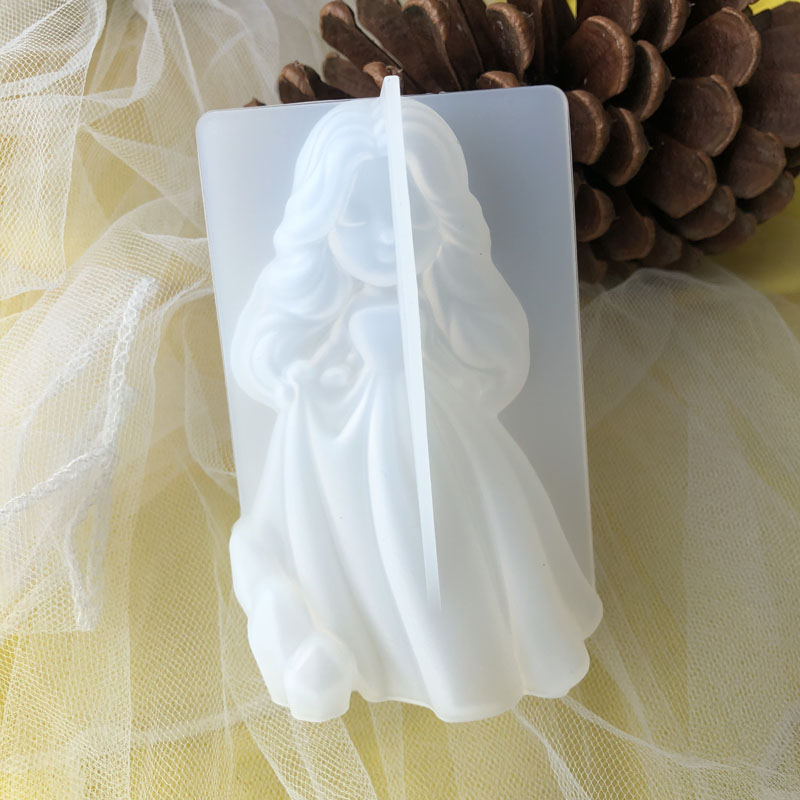 Candle Making Supplies Kit - 3D Schattige Prinses Siliconen Kaars Schimmel