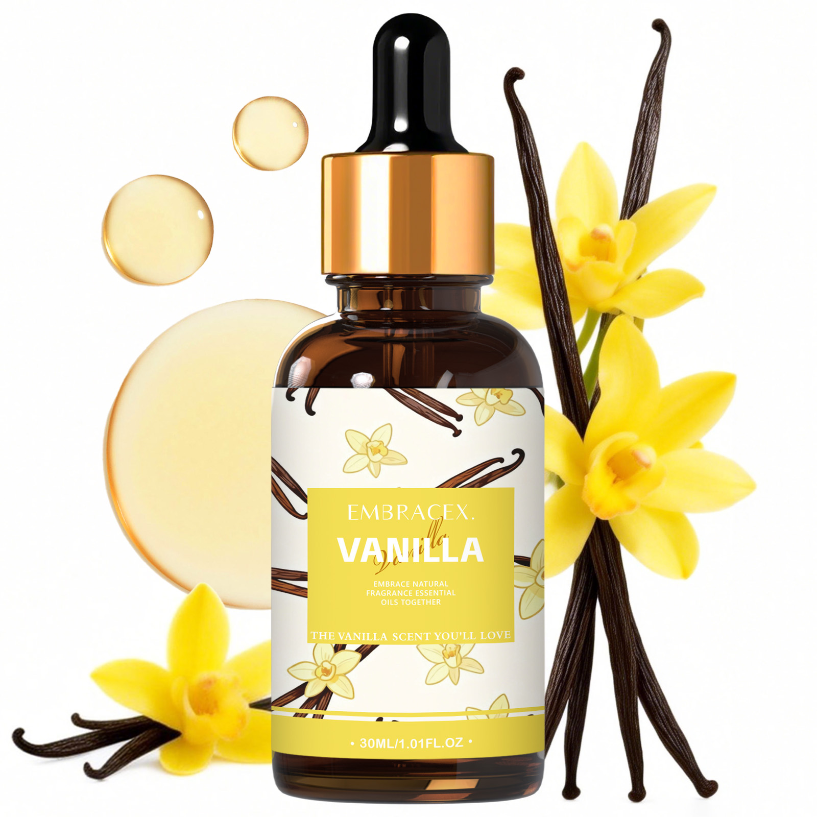 Candle Supplies Free Shipping - 30ml Vanille Geuroliën voor Diffusers, Kaarsen