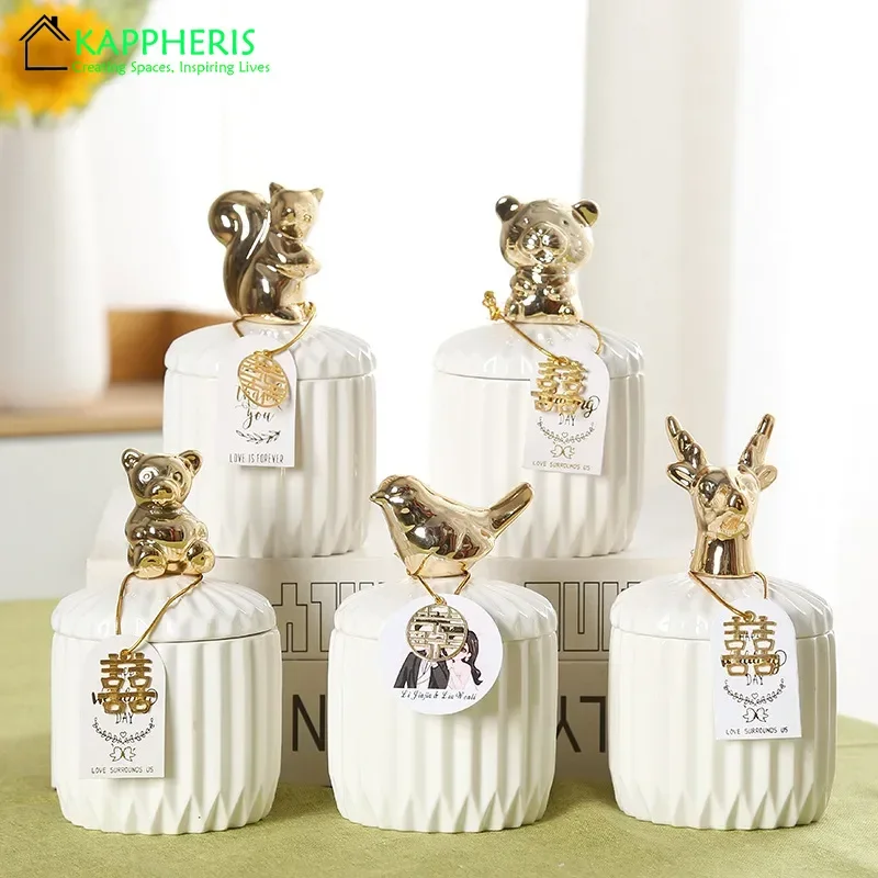 Candle Making Supplies Jars - Witte keramische kaarspotten voor het maken