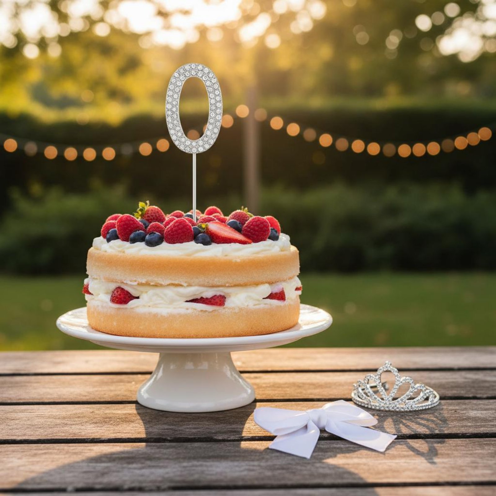 Candle. Queen - Crystal Crown Cake Topper Sprankelende Crown