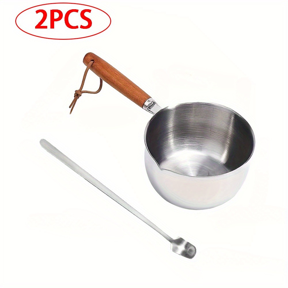 Candle Making Supplies Kit - 2 STUKS/SET Houten Handvat Was Smelt