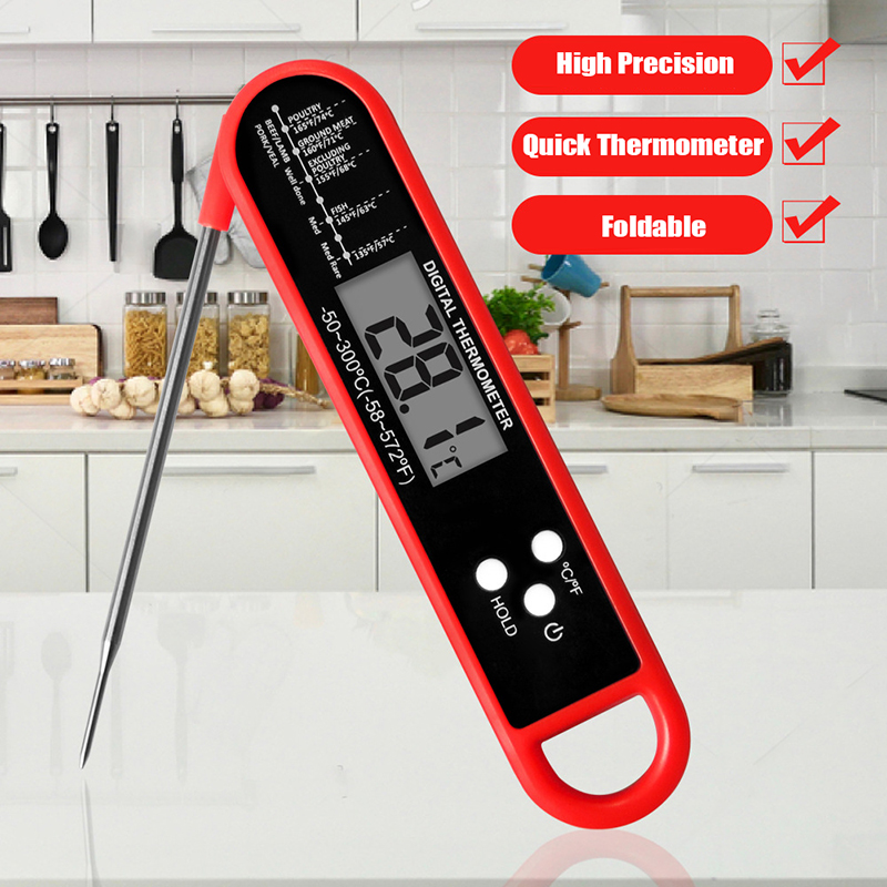 Digital Thermometer Probe - Opvouwbare vleesthermometer Digitale keukenthermometer voor het