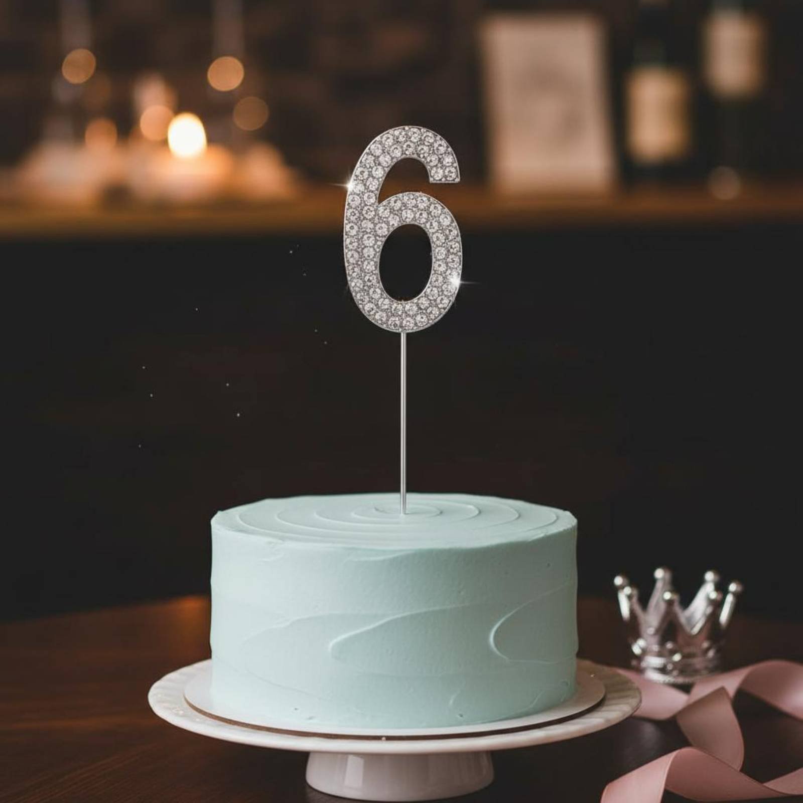 Candle. Queen - Crystal Crown Cake Topper Sprankelende Crown