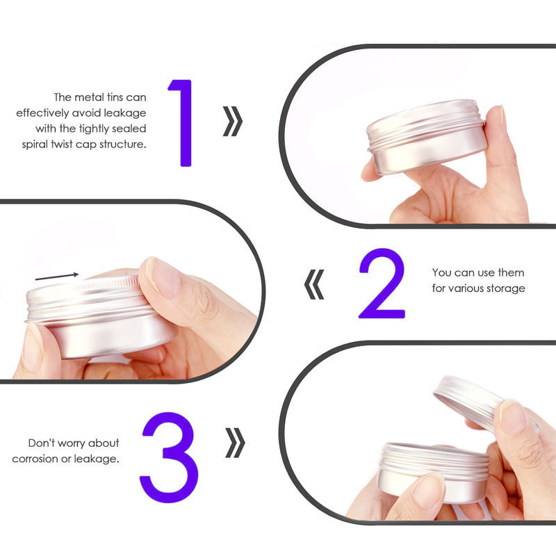1/5/10pcs 5-250ml Lege Zilvere - Candle Making Supplies Jars recensie en prijs