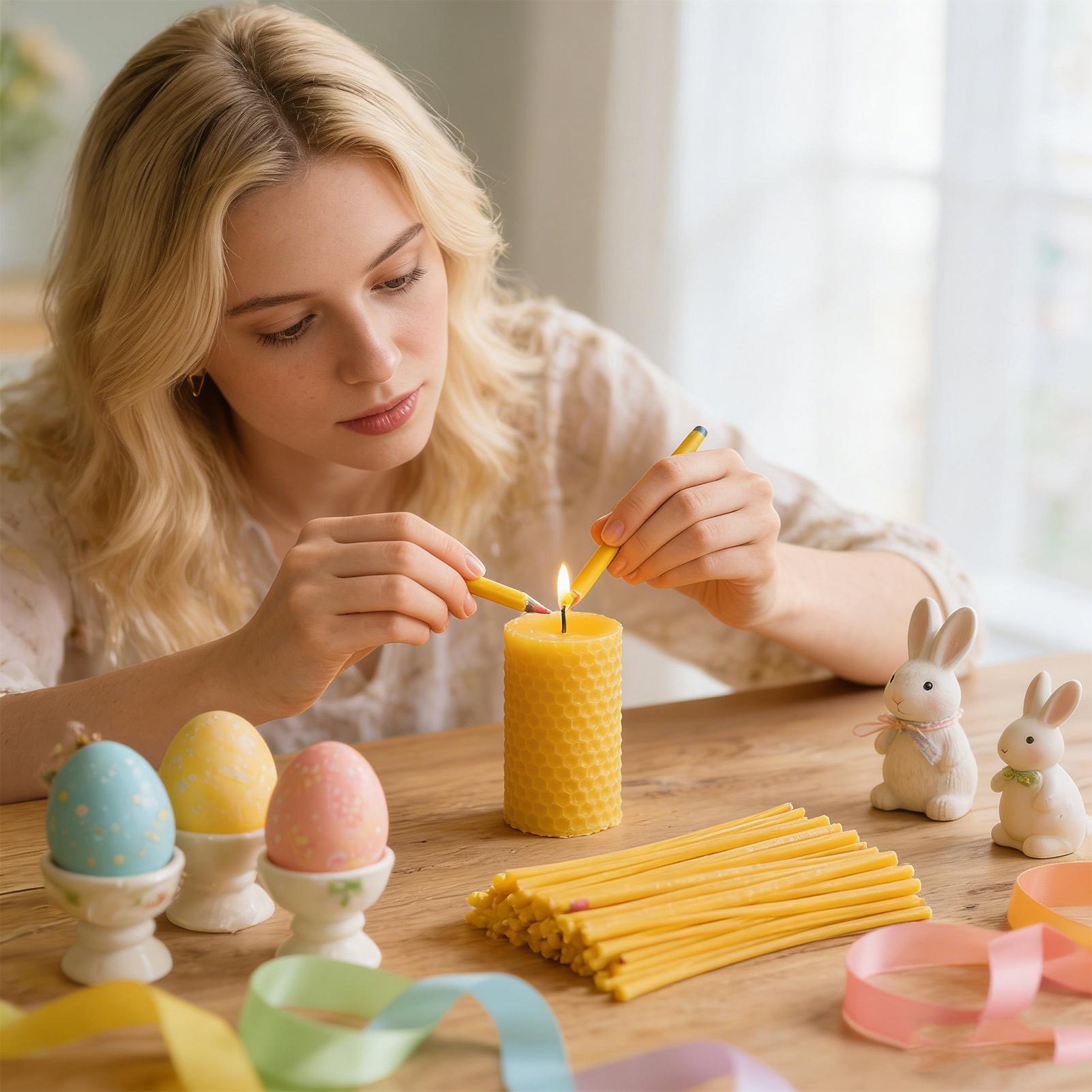 Ei-decoratie bijenwasstokjes 1 - Candle Making Supplies Kit recensie en prijs