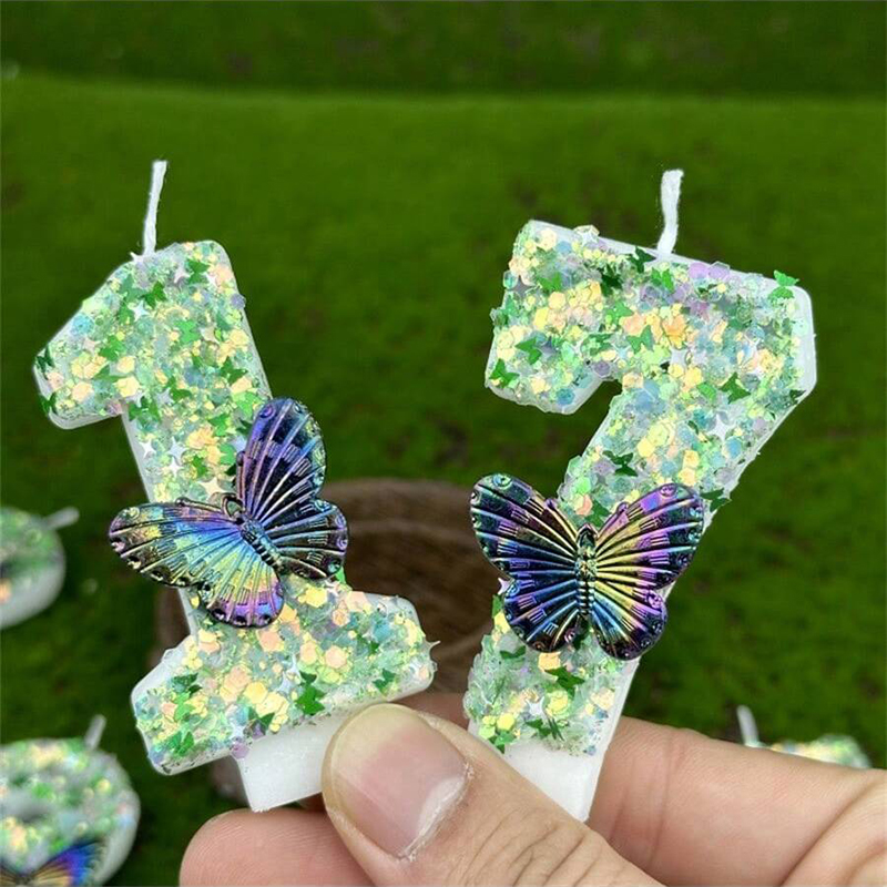 1Pc Groene Pailletten Nummer 0 - Candle Supplies Free Shipping recensie en prijs